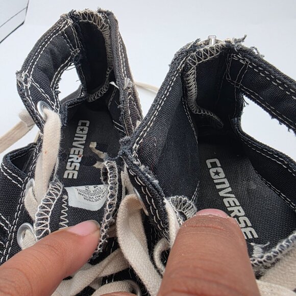 Converse Chuck Taylor All Star Gladiator Womens Size 7 Black White Sandals - Picture 9 of 13